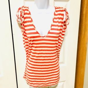 Ella Moss Cotton Jersey Nautical Top XS